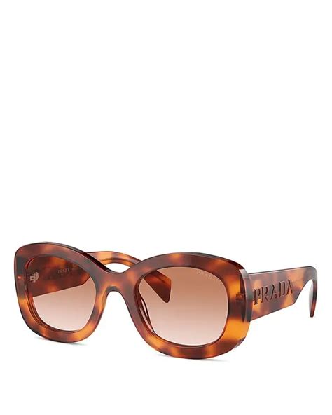 prada 55mm oval sunglasses